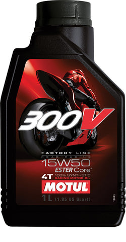 MOTUL 300V 4T COMPETITION SYNTHETIC OIL 15W50 LITER 104125