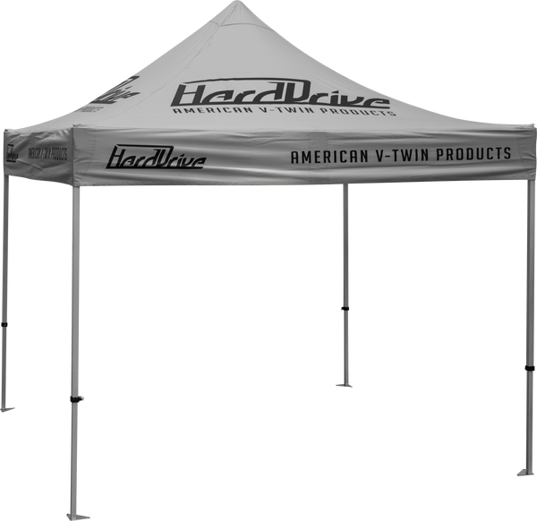 HARDDRIVE CANOPY GREY WITH LOGO 10' X 10' 810-9895