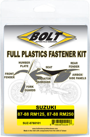 BOLT FULL PLASTIC FASTENER SUZ SUZ-8788101