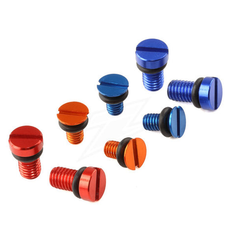 ZETA FF AIR VALVE CAP SCREW WP 2PCS ORANGE ZE56-11013