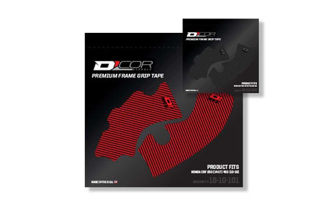 D-COR FRAME GRIP GUARD DECAL RED 16-10-101