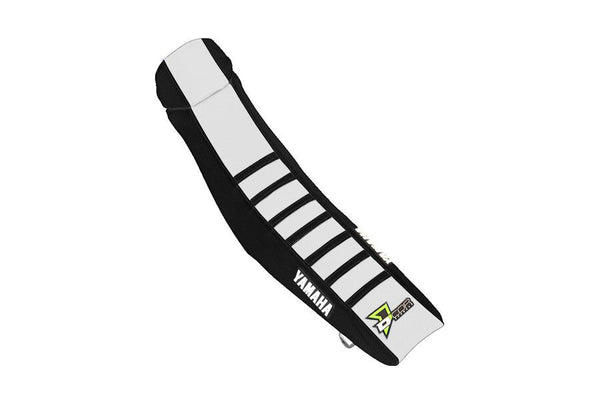 D-COR SEAT COVER BLACK/WHITE BLACK RIBS YZF250/450 30-50-471