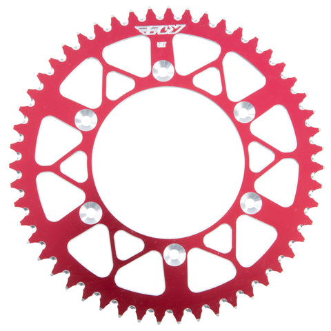 FLY RACING REAR SPROCKET ALUMINUM 51T-520 RED HON 225-51 RED