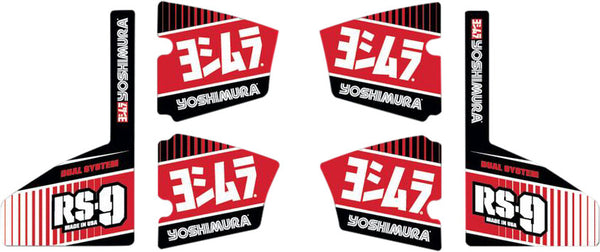 YOSHIMURA RS-9 MUFFLER DECAL SET 6/PCS RS9-NB004