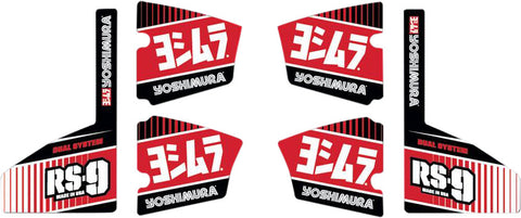 YOSHIMURA RS-9 MUFFLER DECAL SET 6/PCS RS9-NB004