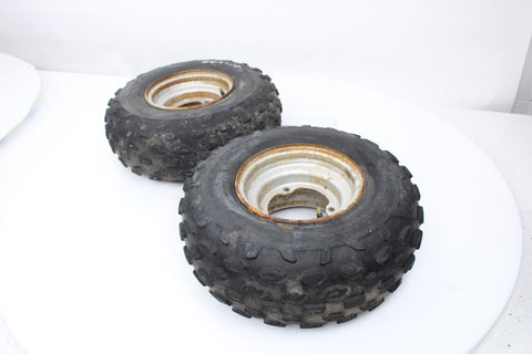 Wheel Rim Set Dunlop Tires Suzuki LT80 87-88 OEM