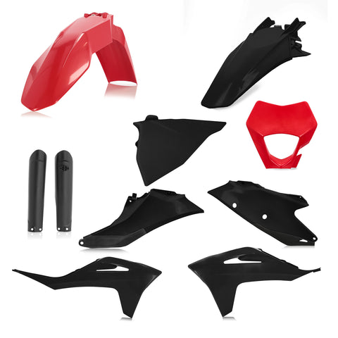 ACERBIS FULL PLASTIC KIT GAS RED/BLACK 2872811018