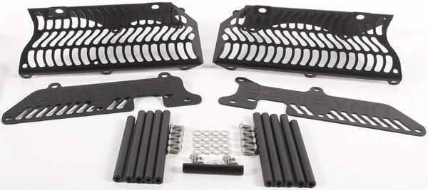 UNABIKER RADIATOR GUARD (BLACK) HB4STK-K