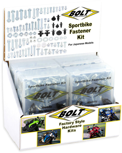 BOLT SPORTBIKE TRACK PACK 6/PK DISPLAY 2007-6SB