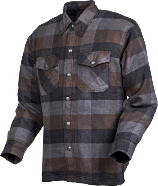 SCORPION EXO COVERT MOTO FLANNEL BLACK/BROWN/GREY XL 13603-6