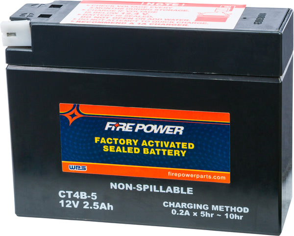 FIRE POWER BATTERY CT4B-5 SEALED FACTORY ACTIVATED CT4B-5