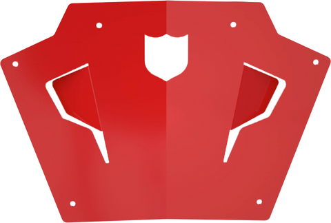 PRO ARMOR FRONT SPORT BUMPER SKID PLATE RED POL P199P363RD