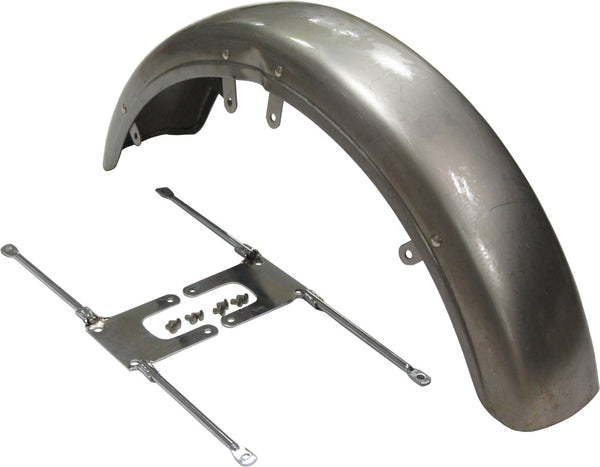 HARDDRIVE HD FRONT FENDER NG W/BRACKETS EARLY STYLE W/CHROME BRACKETS 10-730