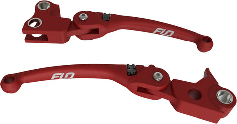 FLO MOTORSPORTS MX STYLE LEVER SET RED TOURING 17-20 HD-809R
