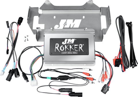 J&M ROKKER P800W 4-CH AMP KIT 14-20 FLHX JAMP-800HC14-SGP