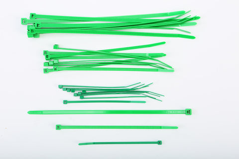 HELIX ASSORTED CABLE TIES GREEN 30/PK 303-4684