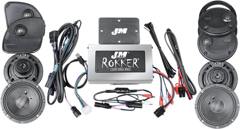 J&M ROKKER XXR 800W 4-SP/AMP STG5 16-20 FLTR ULTRA XXRK-800SP4-16RU-ST5