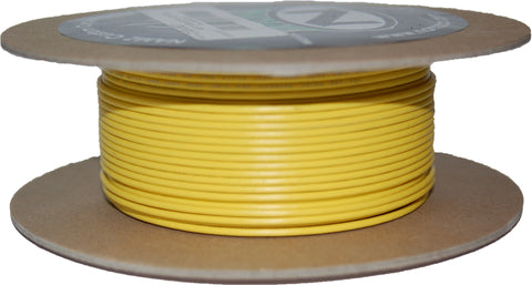 NAMZ CUSTOM CYCLE PRODUCTS #18-GAUGE YELLOW 100' SPOOL OF PRIMARY WIRE NWR-4-100