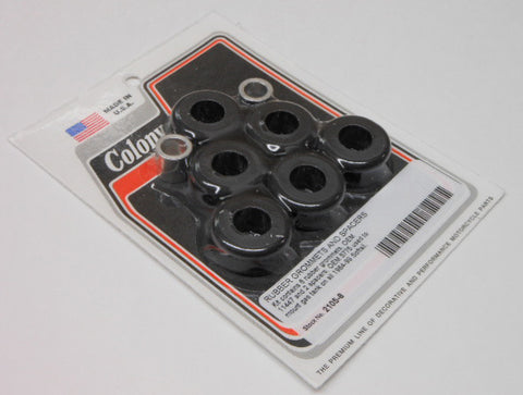 COLONY MACHINE RUBBER GROMMETS/SPACERS GAS TANK MNT KIT 84-99 S0FTAIL 2105-8