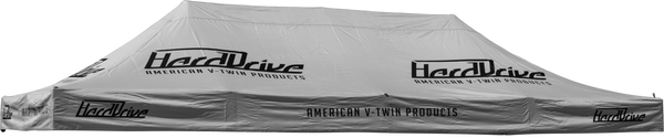 HARDDRIVE CANOPY GREY WITH LOGO 10' X 20' REPLACMENT TOP 810-9894
