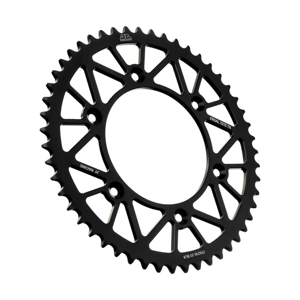 JT REAR RACELITE SPROCKET ALUM 51T-520 BLK BETA/HON JTA210.51BLK