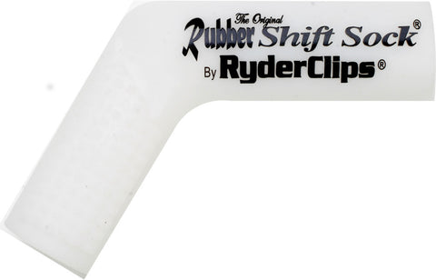 RYDER CLIPS RUBBER SHIFT SOCK (WHITE) RSS-WHITE