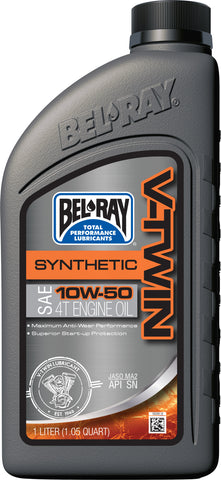 BEL-RAY V-TWIN SYNTHETIC ENGINE OIL 10W-50 1L 96915-BT1