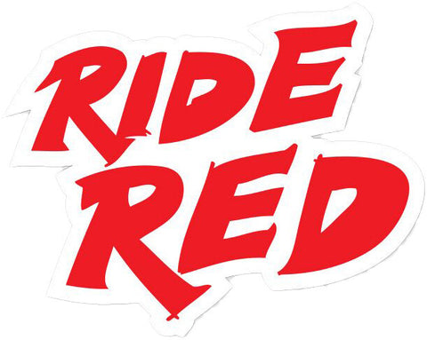 D-COR RIDE RED DECAL 24
