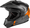 GMAX GM-11 DUAL-SPORT SCUD HELMET MATTE BLACK/ORANGE/GREY LG G1113136