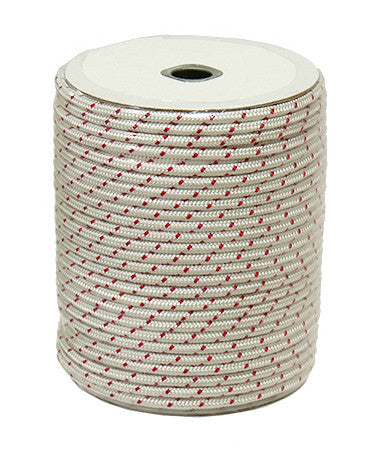 SP1 POLY STARTER ROPE 4.5MM X 250' POLYESTER WHITE/RED SM-11033B-1