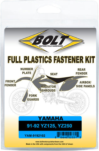 BOLT FULL PLASTIC FASTENER YAM YAM-9192102