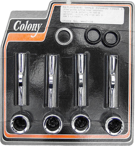 COLONY MACHINE UPPER PUSHROD COVER KIT OUTER 86-90 XL 9887-20