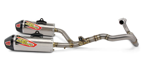 PRO CIRCUIT TI-6 DUAL EXHAUST SYSTEM W/CARBON END CAPS 0311445F2