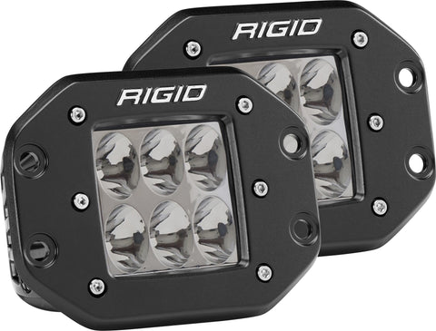RIGID D-SERIES PRO DRIVING FLUSH MOUNT LIGHT PAIR 512313