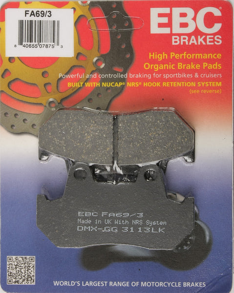 EBC BRAKE PADS FA69/3