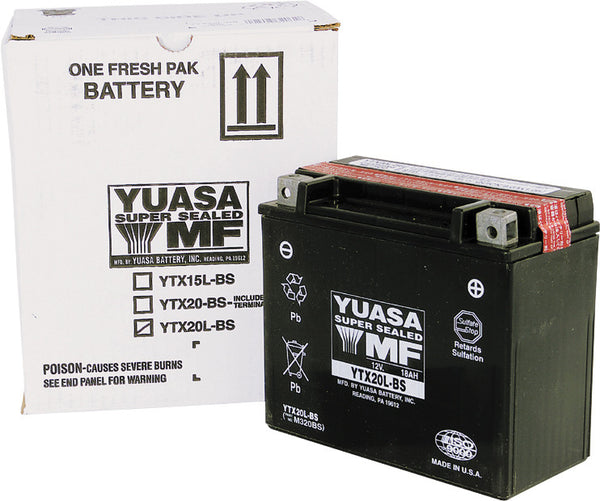 Batterie Moto YUASA YTX20L - 12V – 18Ah