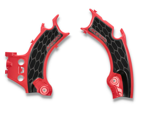 ACERBIS X-GRIP FRAME GUARDS HON RED/BLACK 2911441018