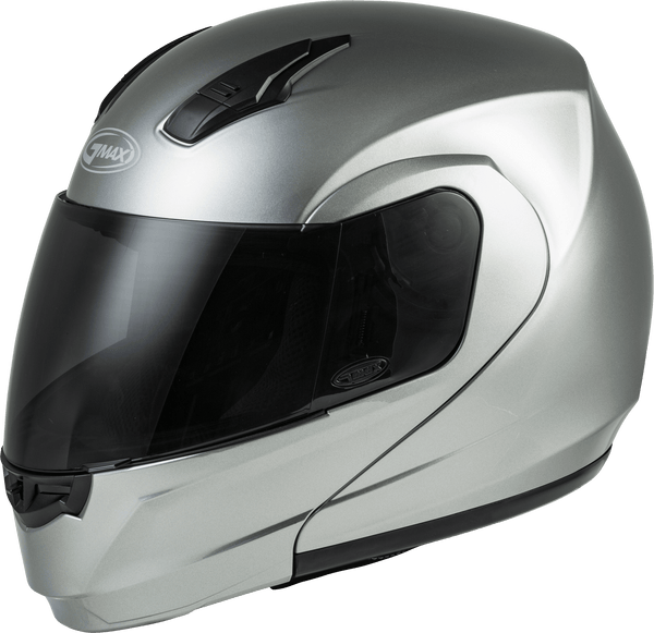 GMAX MD-04 MODULAR HELMET METALLIC SILVER XS G104193