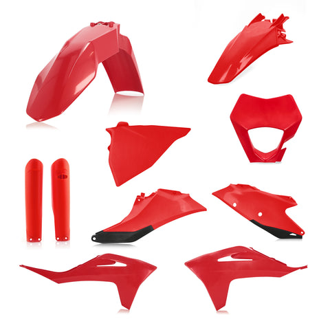 ACERBIS FULL PLASTIC KIT GAS RED 2872810004