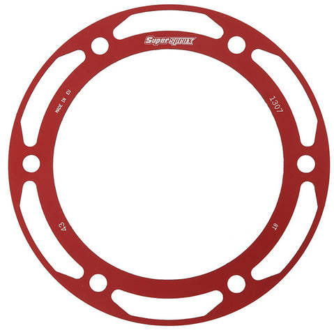 SUPERSPROX REAR EDGE SPRKT COLOR DISK ALU 43T-525 RED HON RACD-1307-43-RED