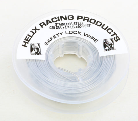 HELIX SAFETY LOCK WIRE 1/4LB SPOOL 0.028 DIA 112-0028