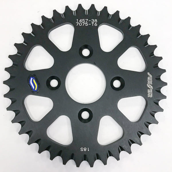 SUNSTAR REAR SPROCKET ALUMINUM 38T-420 BLK COB 5-145738BK