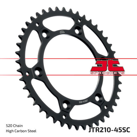 JT REAR SPROCKET STEEL 45T-520 BETA/HON JTR210.45SC