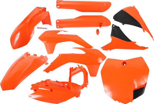 ACERBIS FULL PLASTIC KIT ORANGE/BLACK 2403091008