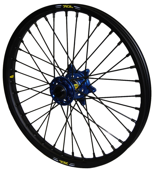 PRO-WHEEL WHEEL FRONT 1.60X21 BLUE HUB GLD RIM/SIL SPOKE/GLD NIPPLE 23-3103414