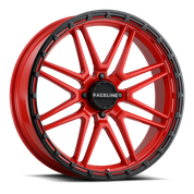 RACELINE KRANK XL WHEEL 22X7 4/156 3.5+3.5 (0MM) BLK/RED A11R-22756-00