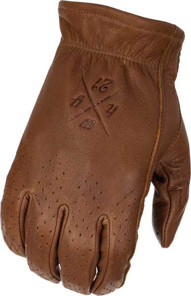 HIGHWAY 21 LOUIE PERFORATED GLOVES BROWN MD 489-0051M