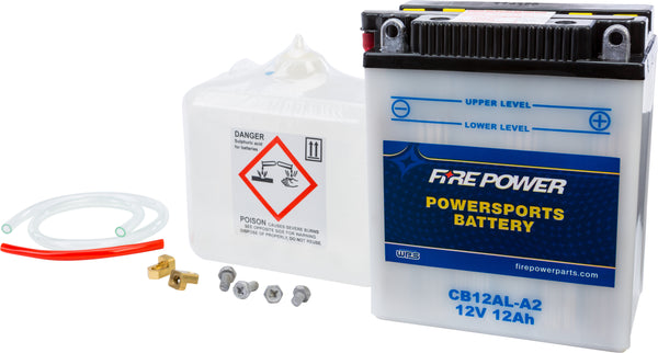 FIRE POWER BATTERY W/ACID CB12AL-A2 12V HEAVY DUTY CB12AL-A2