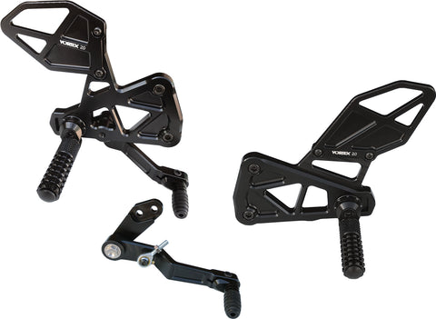 VORTEX REAR SET COMPLETE BLK SUZ RS591K