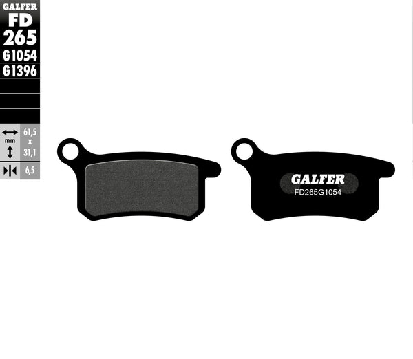 GALFER BRAKE PADS SEMI METALLIC FD265G1054 FD265G1054